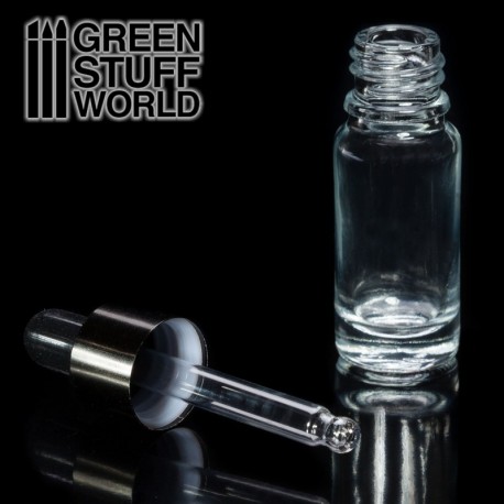 GreenStuffWorld - Pot de Verre vide avec Pinceau