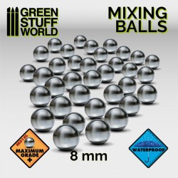 GreenStuffWorld - Billes Agitateurs en acier inoxydable 6.5mm * 40