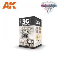 AK 3G - WARGAME COLOR SET. BASIC SKIN COLORS.