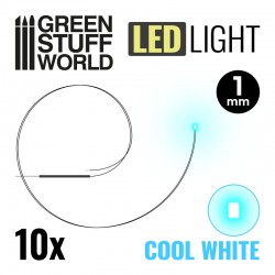 Lumières LED Blanche Froide - 1mm *10