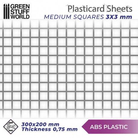 Plaque de Plasticard texturé DIAMANT DOUBLE