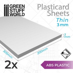 Plaque de Plasticard - 3 mm - COMBOx2 feuilles