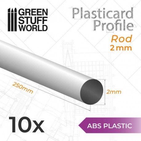 Plasticard PROFILÉ TIGE ROND 1mm