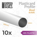 Plasticard PROFILÉ TIGE ROND 4mm