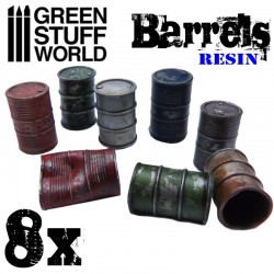 GreenStuffWorld - Barils en bois en Résine *9
