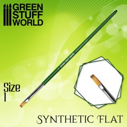 GreenStuffWorld - GREEN SERIES Pinceau Synthétique Plat Taille 6