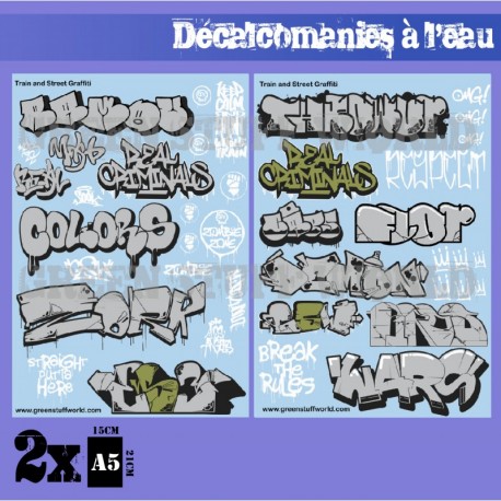 GreenStuffWorld - Decalcomanies a l'eau - Affiche Vintage