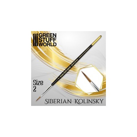 GreenStuffWorld - GOLD SERIES Pinceau Kolinsky Sibérien - 1