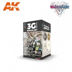 AK 3G - WARGAME COLOR SET. BONES AND SKELETONS.