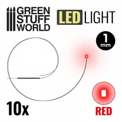 Lumières LED Rouge - 1mm *10