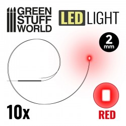 Lumières LED Rouge - 2mm *10