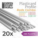 Plasticard PROFILÉ TIGE Mixtes x20 profilés