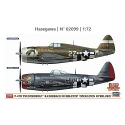 Hasegawa 02099 P-47D Thunderbolt Razorback/Bubbletop 'Operation Overlord' 1:72