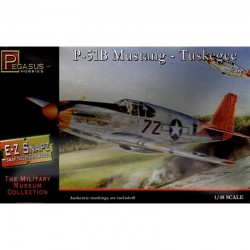 PEGASUS 8404 -Maquette avion North American P-51B Mustang : Aviateurs de Tuskegee 1:48