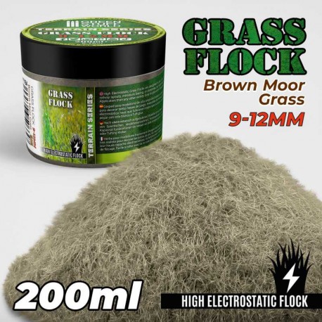 FLOCK NYLON 2-3 MM 200 ML BROWN MOOR GRASS