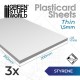 Plaques Polystyrène 1.5mm Pack x3