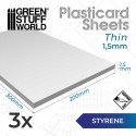 Plaques Polystyrène 1.5mm Pack x3