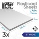 Plaques Polystyrène 1.5mm Pack x3