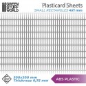 Plaque de Plasticard texturé RECTANGLES PETITS
