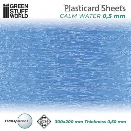 Plaque de Plasticard texturé RECTANGLES GRANDS