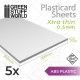 Plaque de Plasticard texturé RECTANGLES GRANDS