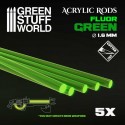 Tiges Acryliques ROND 1,6 mm Fluor VERT