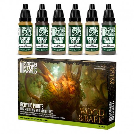 Set Peinture - Bois et écorce