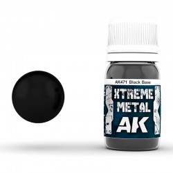 AK - Xtrem Metal Color - Xtreme metal black base 30ml