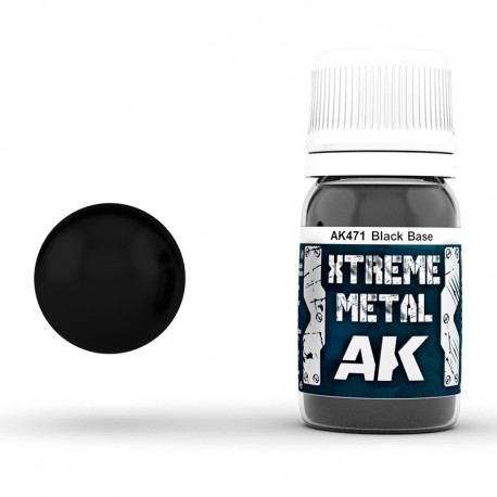 AK - Xtrem Metal Color - Xtreme metal black base 30ml