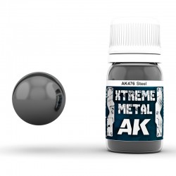 AK - Xtrem Metal Color - Xtreme metal steel 30ml