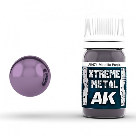 AK - Xtrem Metal Color - Xtreme metal metallic purple 30ml