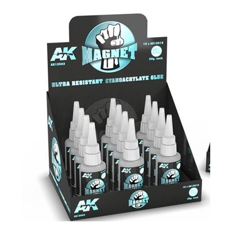 MAGNET CYANOCRYLATE GLUE RACK / MAGNET PEGAMENTO CIANOCRILATO EXPOSITOR