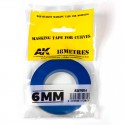 Blue masking Tape for curves 6mm