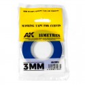 Blue masking Tape for curves 3 mm