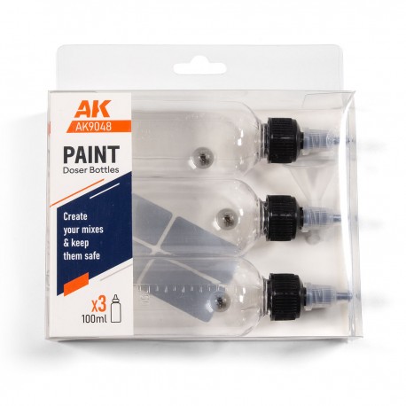 Paint Doser Bottles 3x100 ml