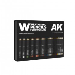 WEATHERING PENCILS DELUXE EDITION BOX (37 waterpencil colors)