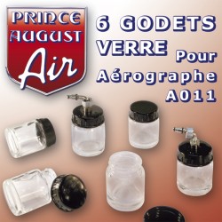 6 godets verre - A011