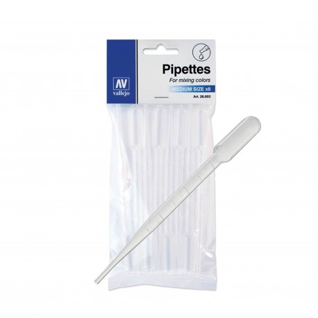 Pipettes Moyennes. 3ml x8