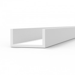 U Channel 4.0 width x 350mm - STYRENE STRIP