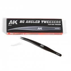 HG ANGLED TWEEZERS 02 (FLAT-END)