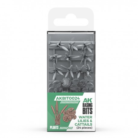 WATER LILIES & CATTAILS