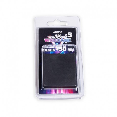 SQUARE BASES 50x50mm x 5 units