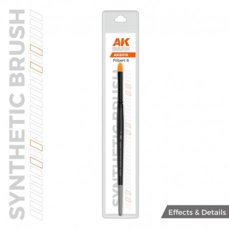 AK SYNTHETIC BRUSH - FILBERT 6