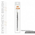 AK SYNTHETIC BRUSH - CHIPPING TECHNIQUE (ROUND)