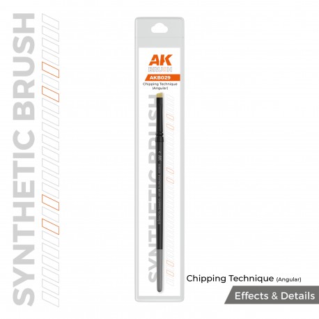 AK SYNTHETIC BRUSH - CHIPPING TECHNIQUE (ANGULAR)