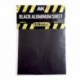 BLACK ALUMINIUM SHEET 150UM 200x250mm