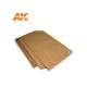 CORK SHEETS - COARSE GRAINED / LAMINAS CORCHO - GRANO GRUESO - 200 x 300 x 2mm (2 SHEETS/LAMINAS)