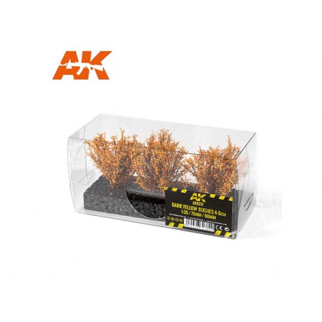 DARK YELLOW BUSHES 4-6CM