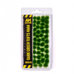 DARK GREEN TUFTS 4MM