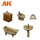 BATHROOM SET WARGAME (RESIN 30-35MM)
